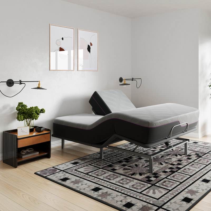 Hartzler Flex Head Quick Assembly Adjustable Bed Frame with Voice Controls