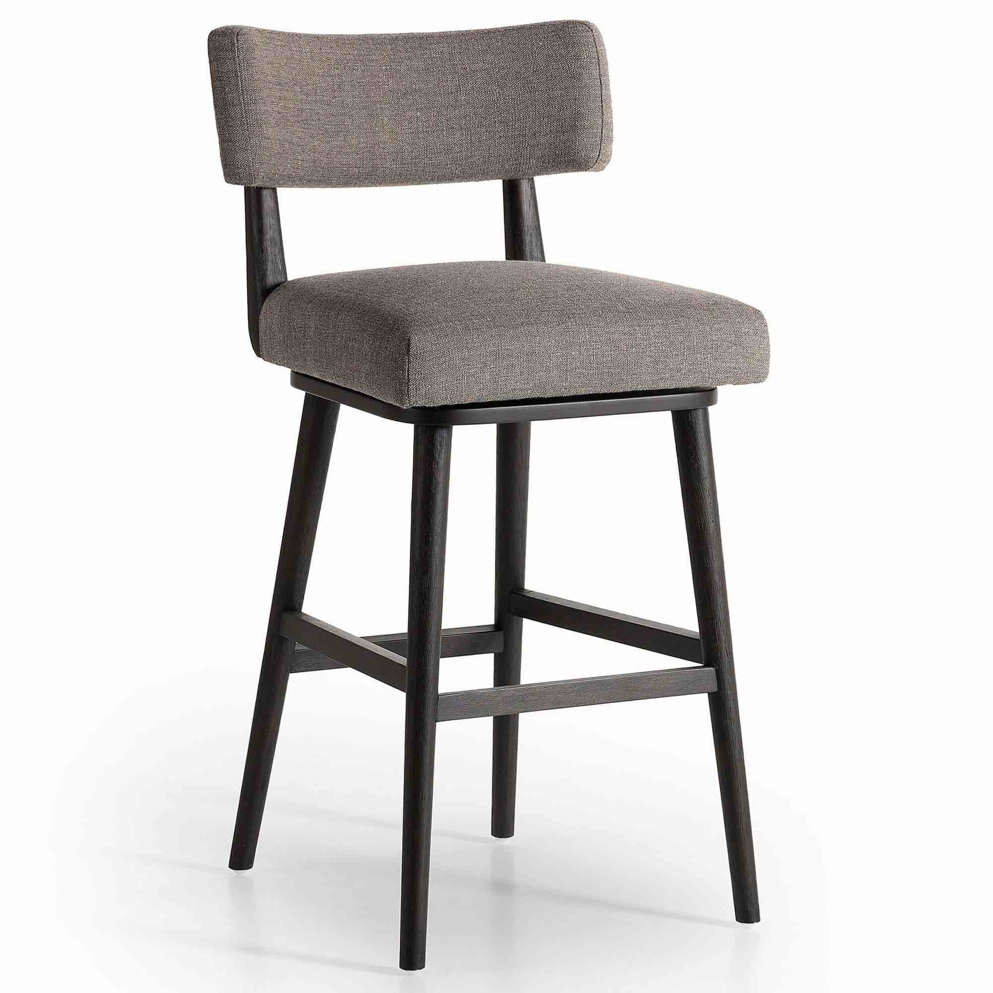 (3) Cardell Swivel Bar & Counter Stool, Alcala Nickel (BID IS PER COUNTER STOOL, LOT IS FOR 3 STOOLS TOTAL.)
