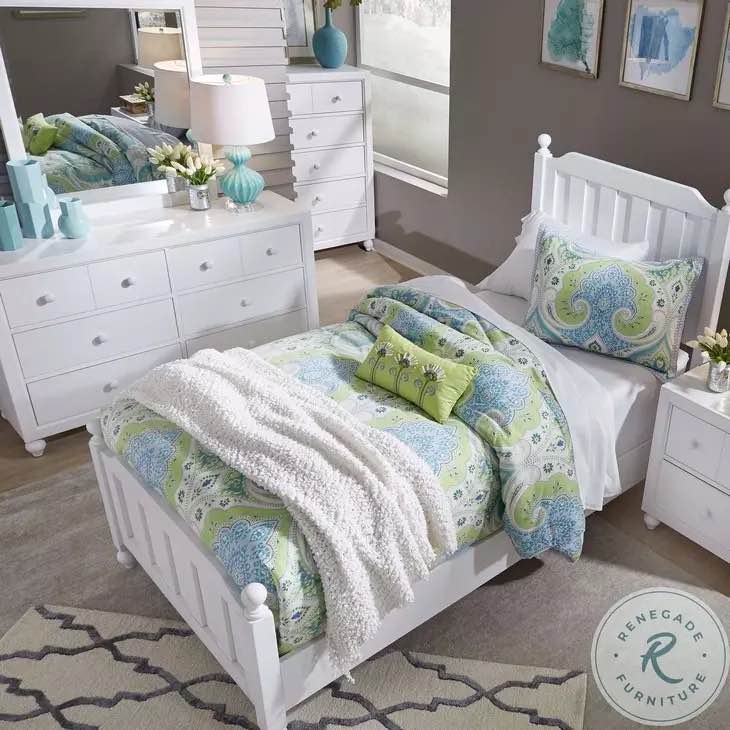 Cottage View White Full Poster Bed byLiberty Furniture
