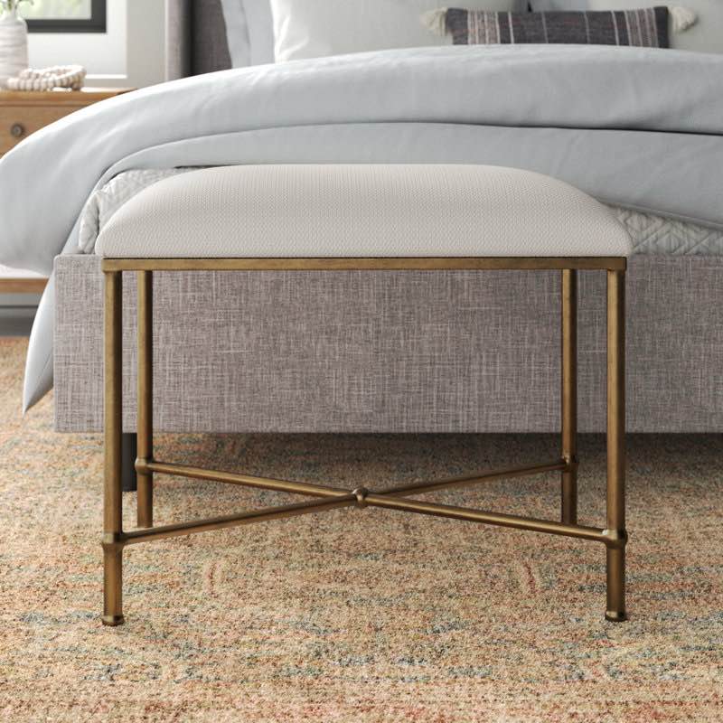 Uttermost Brynn Bedroom Bench 20 in. x 24 in. x 16in. 