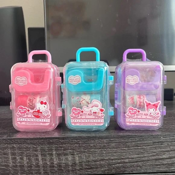 (72) Hello Kitty & Friends Bullseye Tape & Stickers (BID IS PER ITEM, LOT IS FOR 72 TOTAL)