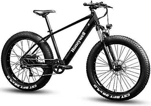 Honeywell El Capitan X 500W 9 Speed Fat Tire Up to 40 MPH! Electric Mountain Bike with 22 Hour Battery Life, Black (TESTED - WORKING CONDITION.)