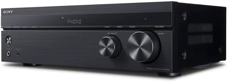 Sony Sony STRDH190 2-ch Home Stereo Receiver with Phono Inputs & Bluetooth Black STR-DH190