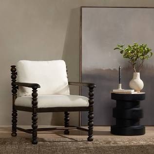 Four Hands Furniture 231388-002 Davies Chair-Halcyon Ivory