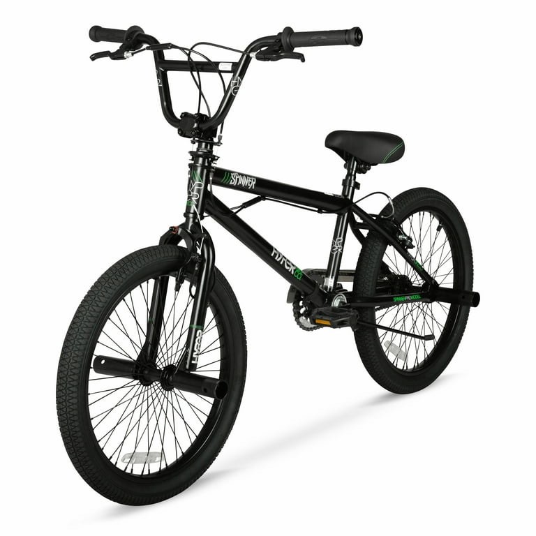 20" Hyper Bicycles Boy's Spinner BMX Bike for Kids, Matte Black, Age Group 8 to 13, Child, Tween