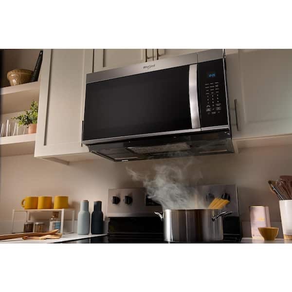 Whirlpool 30 in. 1.9 cu. ft. Over-the-Range Microwave in Stainless Steel with Sensor Cooking