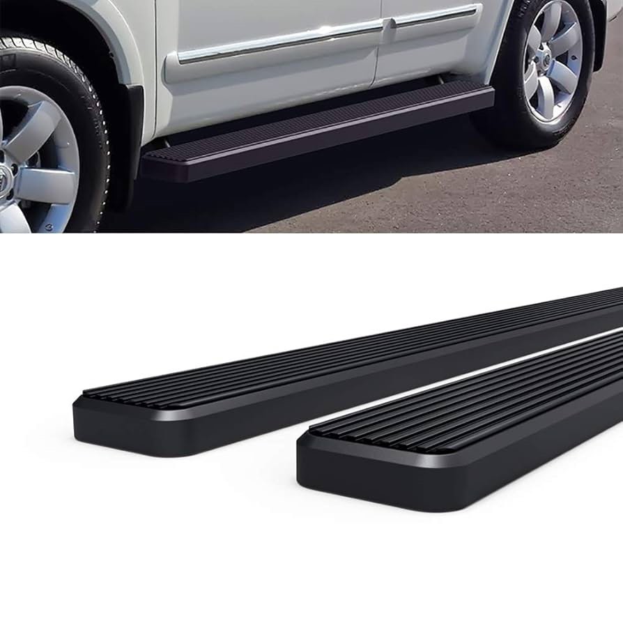 HD Ridez Running Board 5" Black Compatible with Nissan Armada 2004-2016 (Nerf Bar Side Steps Side Bars)