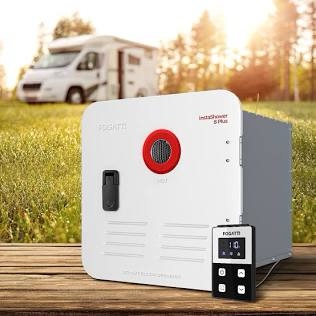 Fogatti InstaShower 8 Plus, 55,000 BTU RV Tankless Water Heater with Door