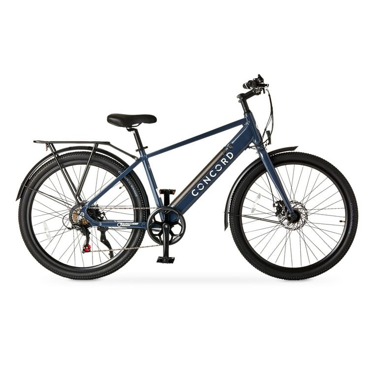 Concord 27.5" Step-Over Electric Commuter Bike, 36V, Gray, Fits Riders 5'1" - 6'1", Adult, Unisex (POWERS ON - DOES NOT INCLUDE CHARGER.)