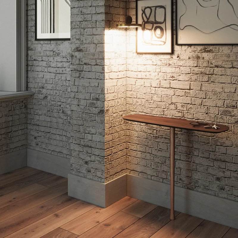 Unica Solid Wood Console Table See More by Nomon (COMPLETE - NO DAMAGE)