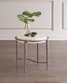 Barclay Stone Top End Table By Bernhardt Size: 24.13'' H x 26'' W x 26'' D