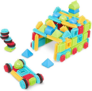 (256) Bullseye Playground Children’s Building Blocks-PINK,RED,WHITE (BID IS PER BUILDING BLOCK PACK, LOT IS FOR 256 TOTAL.) COLOR MAY VARY FROM STOCK PHOTO