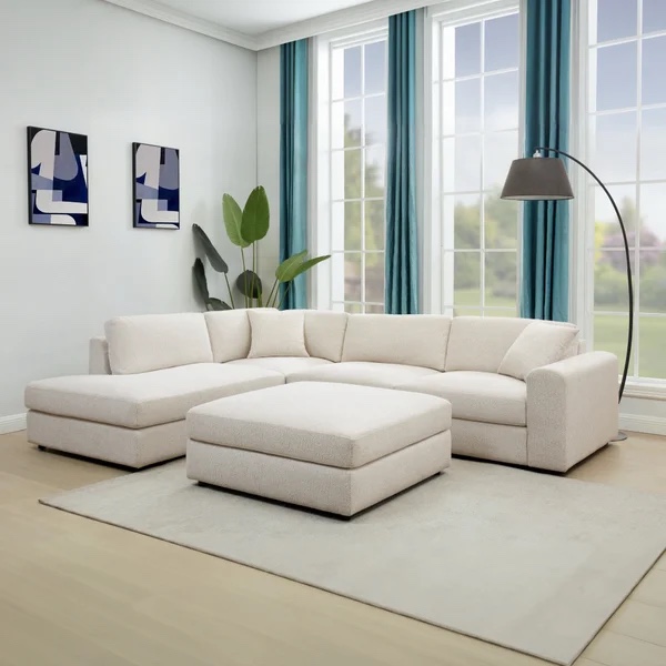 Andee Fabric Sectional with Ottoman Item   1812652