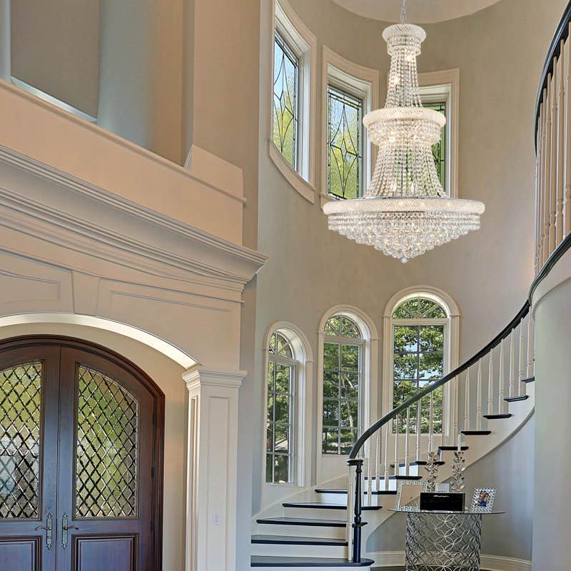 19 - Light Dimmable Empire Chandelier By Rosdorf Park Finish: Silver