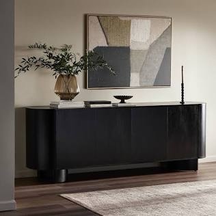Four Hands Paden Sideboard - Aged Black Acacia