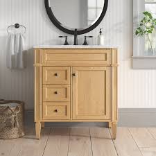 Elegant Lighting Park Avenue 32" Free Standing Single Basin Vanity Set with Cabinet and Marble Vanity Top Model: VF12532NW 