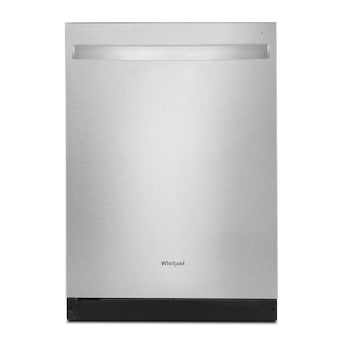 whirlpool eco series 24-in top control built-in dishwasher with third rack ( fingerprint resistant stainless steel ) , 51-decibel standard sound level item #5137097 model #wdt730hamz