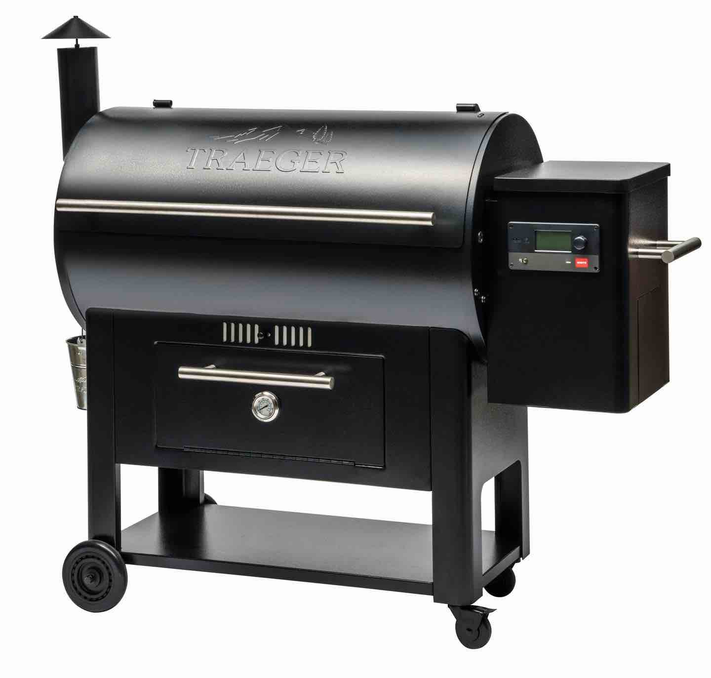 CENTURY® 885 PELLET GRILL (POWERS ON, WORKING CONDITION, DOES NOT INCLUDE GRATES $63.99 STAINLESS STEEL GRATES ONLINE, SEE PHOTOS.)
