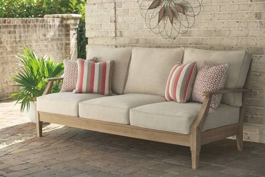 Outdoor Sofa With Cushion Carter Hall Collection by Signature Design by Ashley P601-838 Dimensions: 81"x35"x35.75"