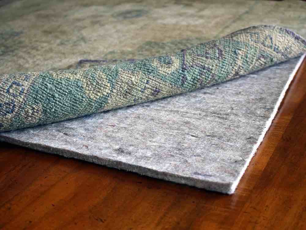 classic non-slip felt & rubber rug pad superior-lock 1/4in - 8 x 10