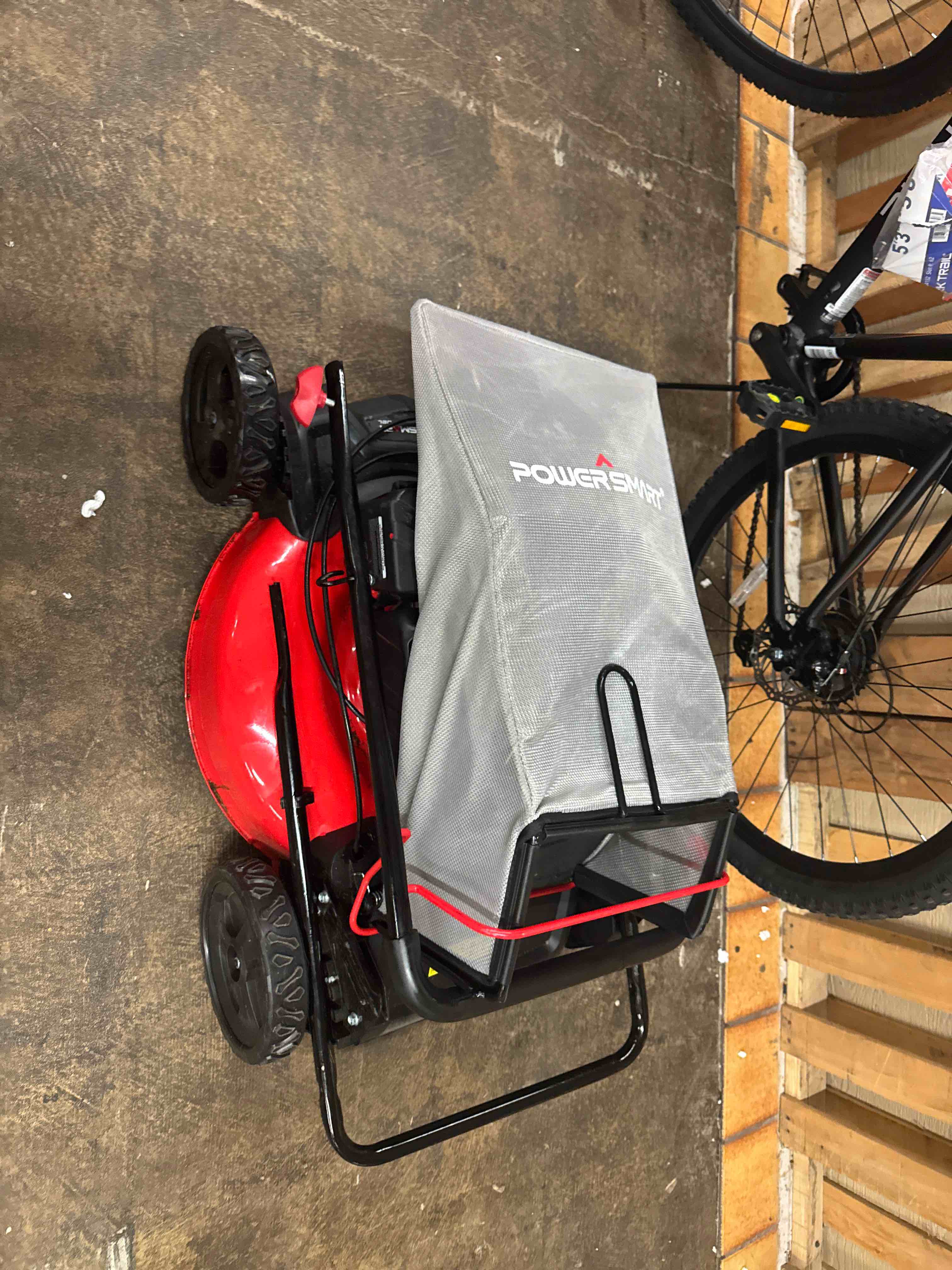 powersmart 21" 144cc gas push lawn mower , with 6-position height adjustment, 3-in-1 cutting 