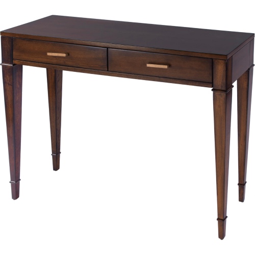 Butler Specialty Kai 2 Drawer 45" Console Table in Antique Cherry Medium Brown Wood