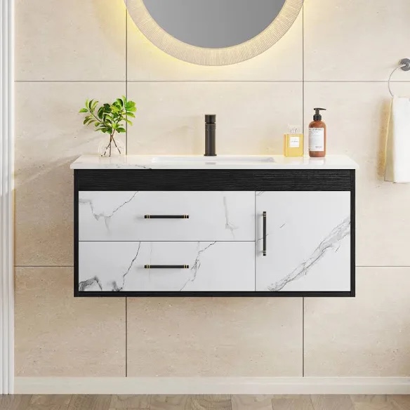 YITAHOME 36" Wall Mounted Bathroom Vanity Cabinet
