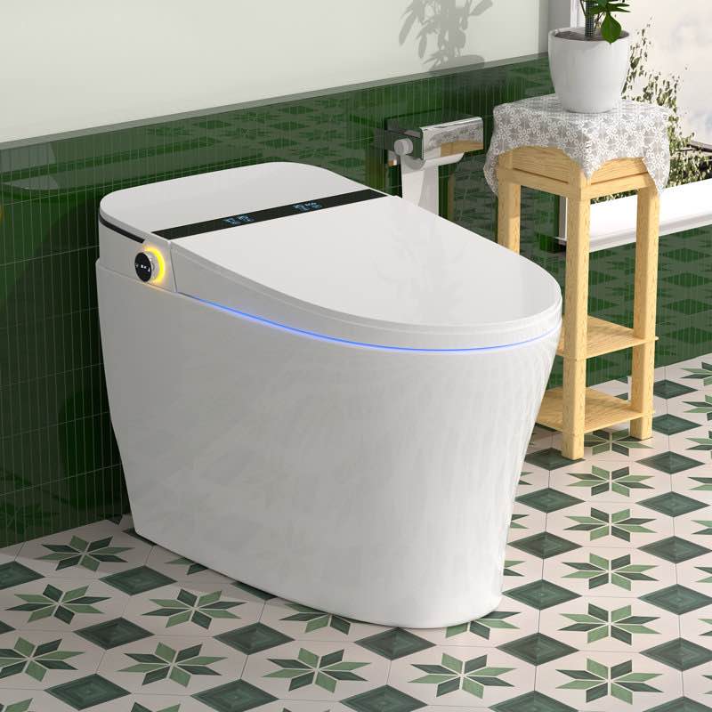 Bcan Smart Toilet With Built-in Tank Bidet, Auto Open Lid, Low Water Pressure Required, 1.24 Gallons Auto Flush, UV Sterilization, Heat Seat, Warm Wash/dryer, Soft Closing, Deodorization, Remote Control