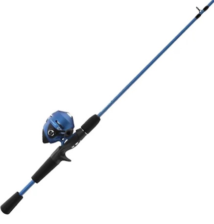 zebco slingshot spincast reel and fishing rod combo