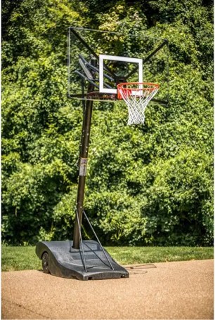 Silverback NXT 54 In. Backboard Portable Basketball Height-Adjustable Hoop System