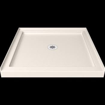 Dreamline DLT-1136360 Slimline Single Threshold Shower Base 36" x 36" x 2 3/4" in White - Center Drain