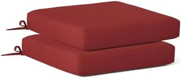 (Pack of 3) Homgood Outdoor Seat Cushions - Red
