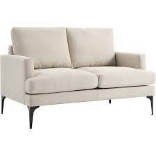 Modway EEI-6006-BEI Evermore Loveseat in Beige Fabric