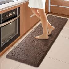 KMAT Kitchen Mat Cushioned Anti-Fatigue Floor Mat Waterproof Non-Slip Standing Mat Ergonomic Comfort Floor Mat Rug for Home,Office,Sink,Laundry,Desk 39"(L) x 20"(W),Brown