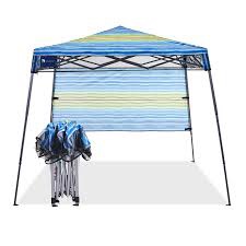 Kuznap 7'x7' Instant Canopy Tent Pop up Canopy with One Sidewall Compact and Lightweight Beach Canopy with Backpack