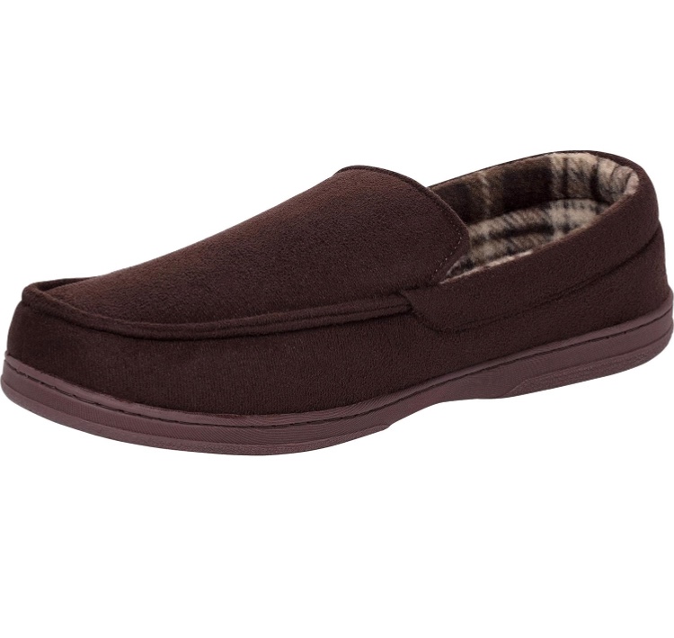 6 Van Heusen Men's Slippers Comfy Slip-On Micro Suede House with SoftFlannel Lining