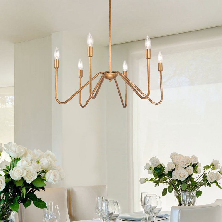 Antique Bronze Xavieyah 6 - Light Dimmable Chandelier