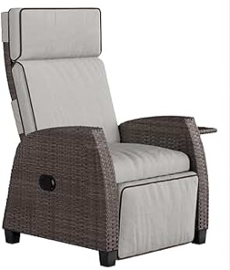 Bexar Recliner Patio Chair With Cushion