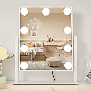 vanity mirror with magnifier