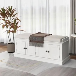 Cabinet Storage Bench