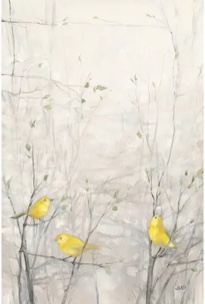 Birds in Trees I - Painting on Canvas