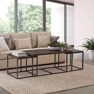 Tessia Extendable Frame 3 Coffee Table