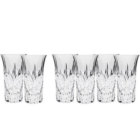Godinger Dublin Shot Glasses Set of 6 for Vodka 2 oz