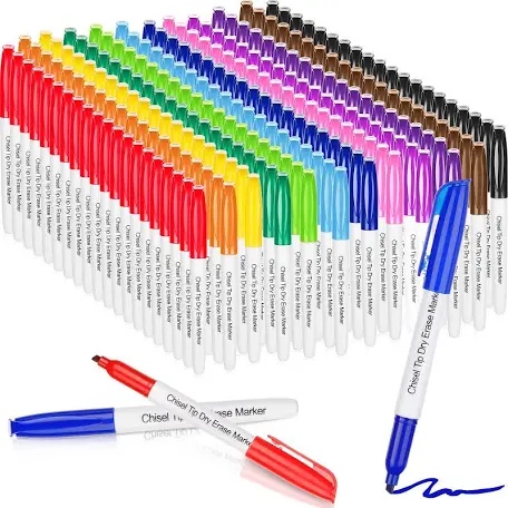 Harloon 240 Pcs Dry Erase Markers Whiteboard Markers Fine Tip White Board Dry Erase Marker Low Odor Whiteboard Markers Pen 12 Colors Dry Erase Board Markers Dry Erase Pens for Home Office Classroom