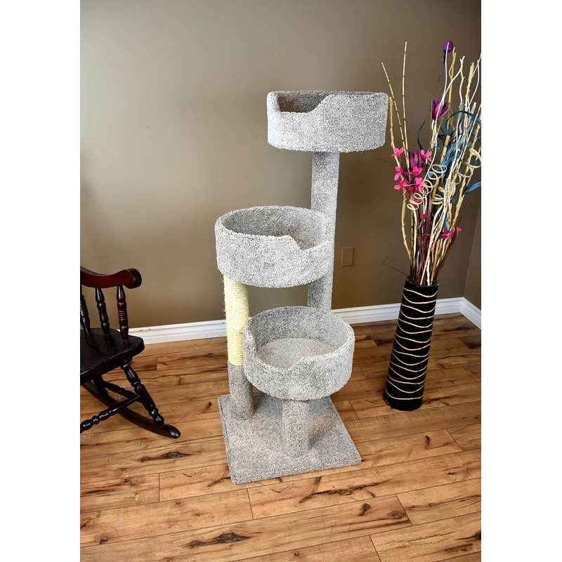 52" Deluxe Cat Tree - Gray