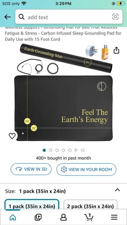Earth and Moon Grounding Mat for Bed - 35.4" x 23.6" Large Grounding Pad Universal Starter Kit for Overall Wellbeing - Earth Grounding Mat - Pair Your Grounding Mats w/Grounding Sheets
