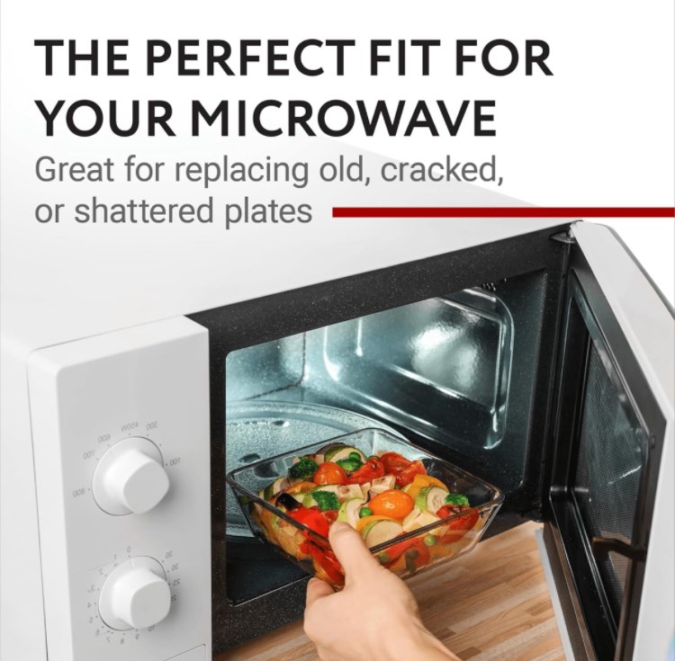 IMPRESA 16.5 ™ ™ Panasonic Compatible Microwave Glass Plate/Microwave Glass Turntable Plate Replacement - Equivalent to Panasonic Part Number F06014M00AP