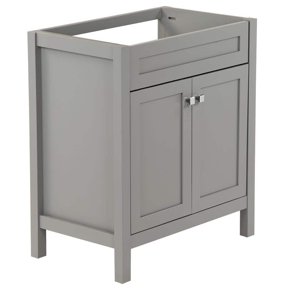 Maywell 30 in. W x 19 in. D x 34 in. H Bath Vanity Cabinet without Top in Sterling Gray by Home Decorators Collection VF19230GR4 