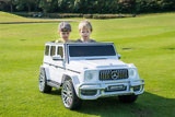 Freddo 24V 4x4 Mercedes Benz G63 AMG 2 Seater G Wagon Ride on Car - DTI Direct USA White