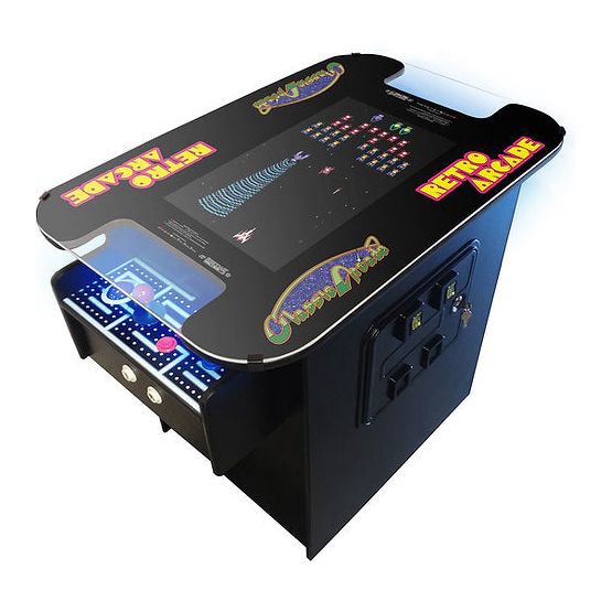 Suncoast 60 Classic Retro Games Cocktail Arcade Machine for Home or Work - Full Size - 2-Player (COMPLETE) (See Description for Complete Super Classic 60 Game List.)